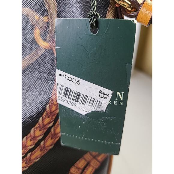 LAUREN by RALPH LAUREN Caldwell Beltin Equestrian Design Convertible Hobo NEW - Picture 13 of 13